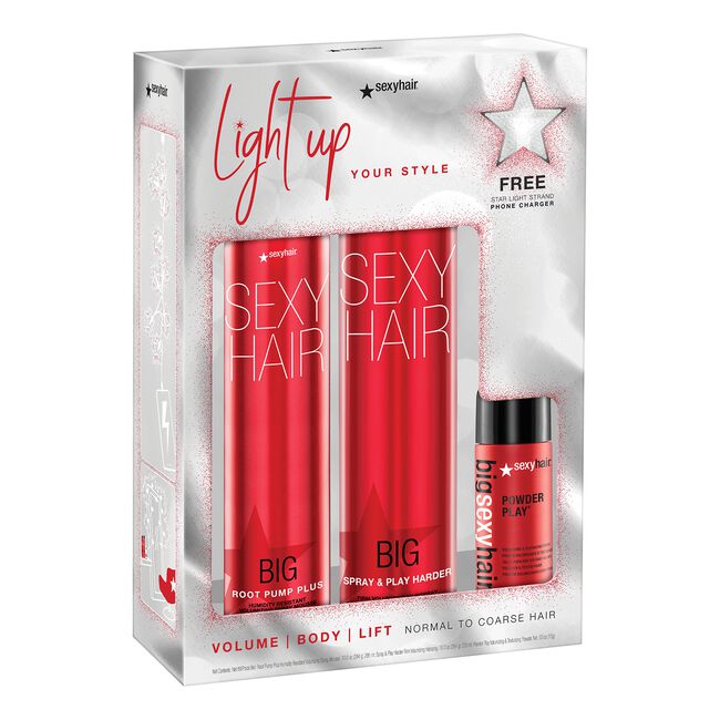 Big Sexy Hair Light Up Your Style Spray & Play Harder Set