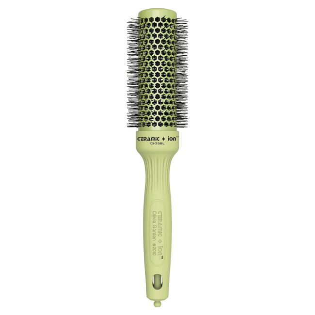 Green Ceramic + Ion Blossom Round Thermal Brush 1 3/8 Inch