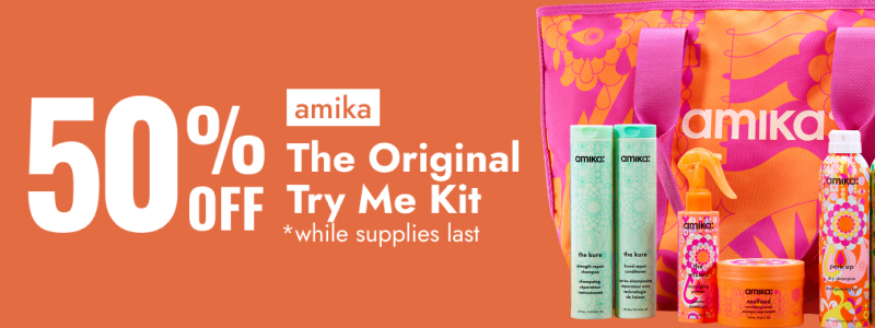 50% off amika the original try me kit