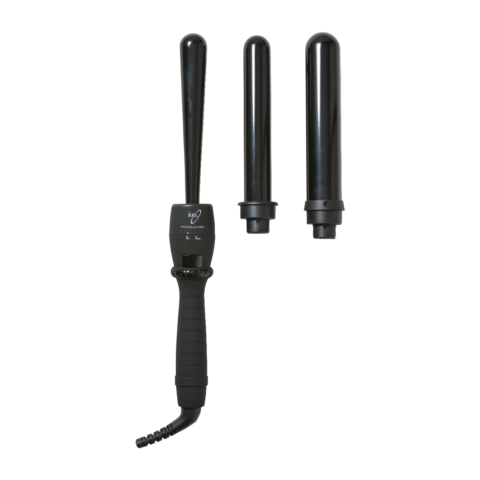 Magnesium Pro Interchangeable Clipless Curl Wand Trio ION CosmoProf