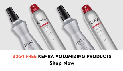 Buy three Get one Free Kenra Volumizing Products. Click here to shop now!