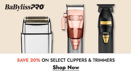 Save 20% on select BaByliss PRO clippers and trimmers! Click here to shop now!